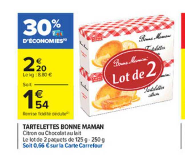 Tartelettes Bonne Maman