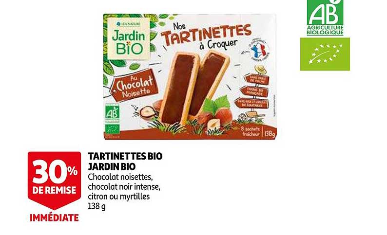 tartinettes bio jardin bio