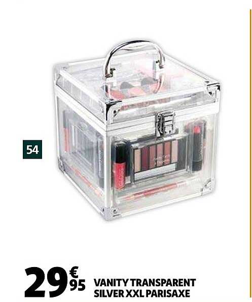 Vanity Transparent Silver Xxl Parisaxe