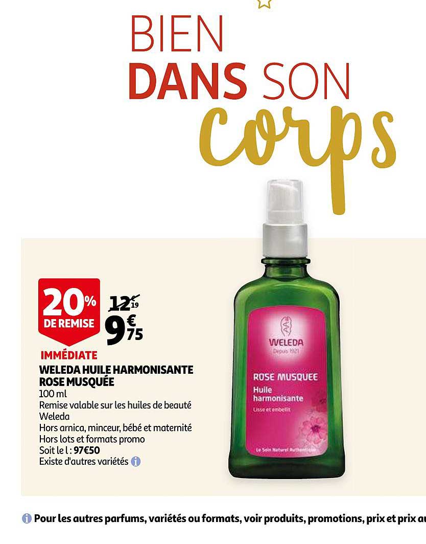 weleda huile harmonisante rose musquée