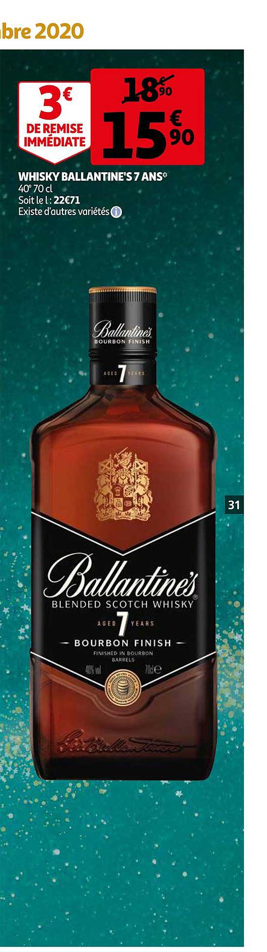 whisky ballantine's 7 ans