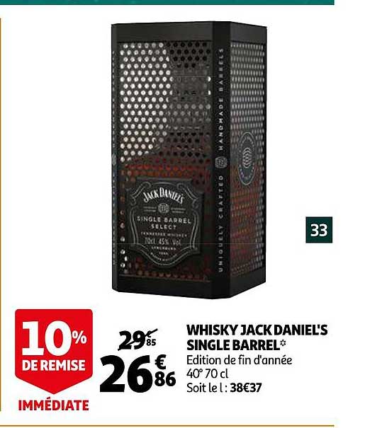 whisky jack daniel's single barrel