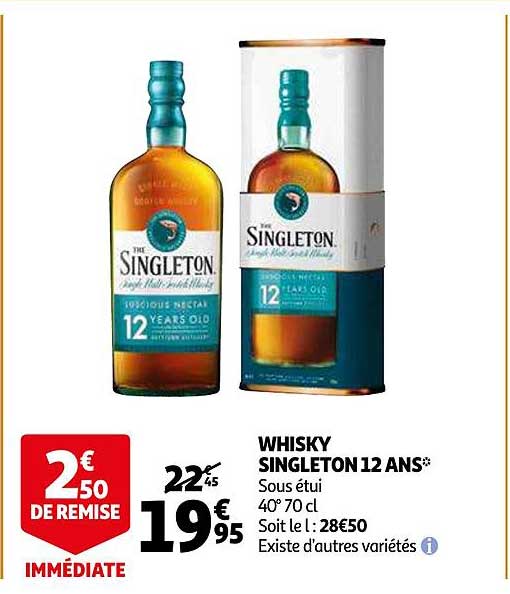 whisky singleton 12 ans