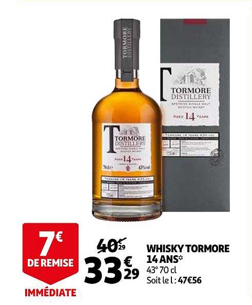 whisky tormore 14 ans