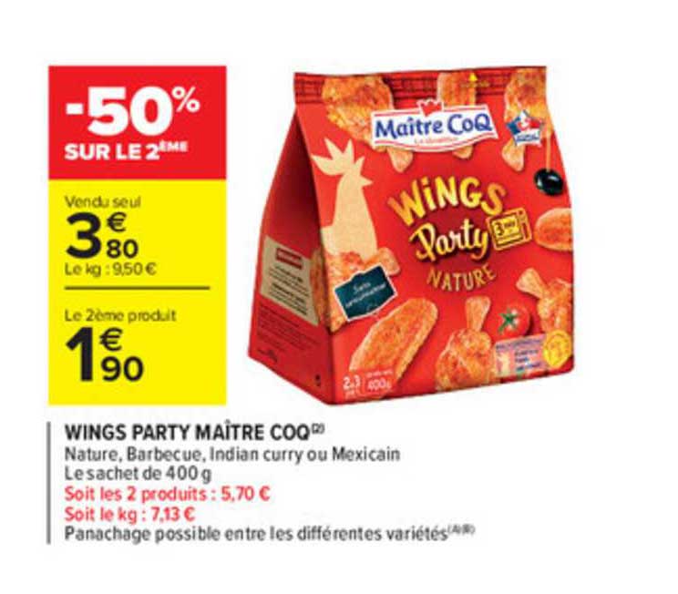 wings party maître coq