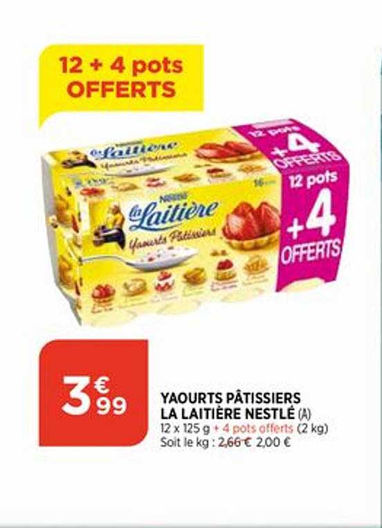 yaourts pâtissiers la laitière nestlé