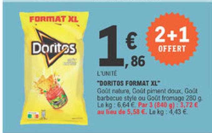"doritos format xl"