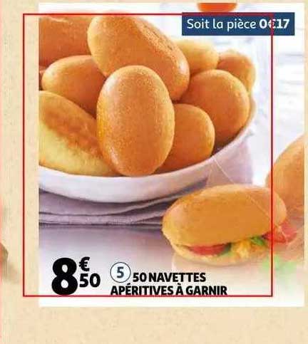 50 navettes apéritives à garnir