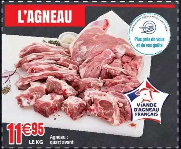 agneau : quart avant