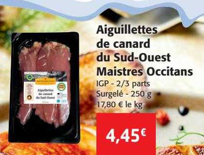 aiguillettes de canard du sud-ouest maistres occitans