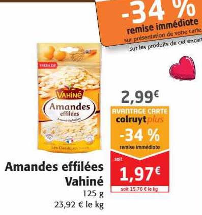 amandes effilées vahiné