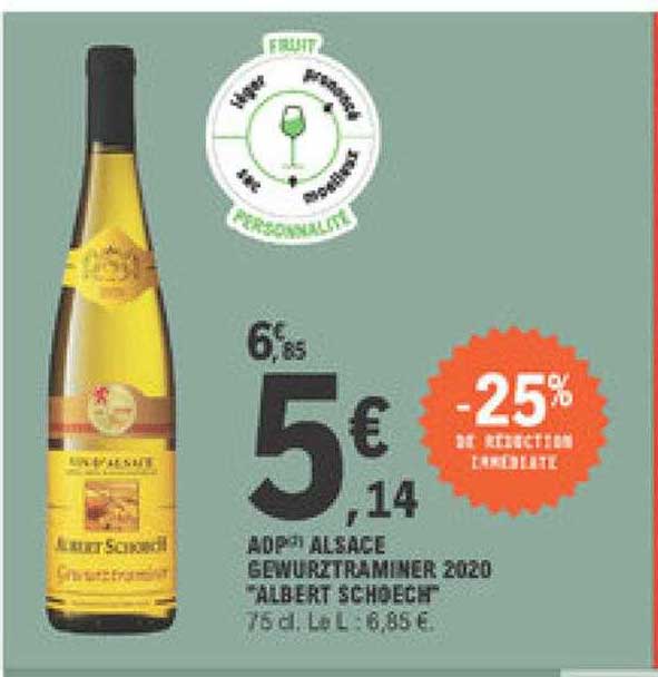 aop alsace gewurztraminer 2020 "albert schoech"