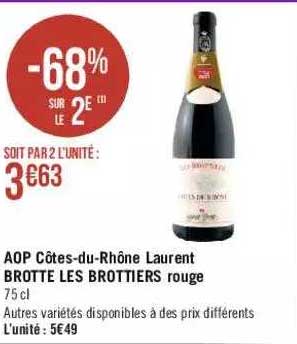aop côtes-du-rhône laurent brotte les brottiers rouge
