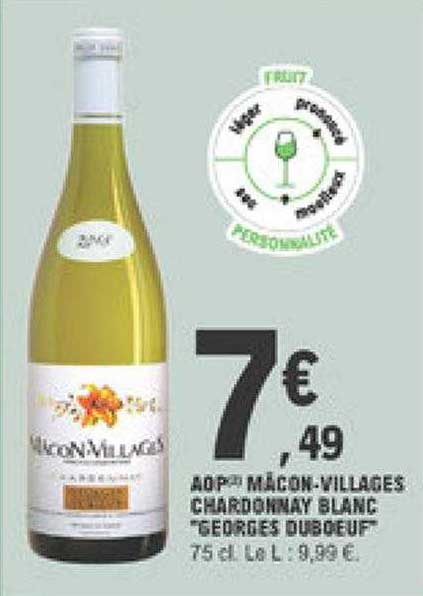 aop mâcon-villages chardonnay blanc "georges duboeuf"