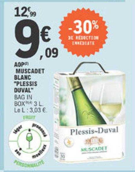 Aop Muscadet Blanc "plessis Duval"