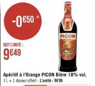 apéritif à l'orange picon bière 18% vol.