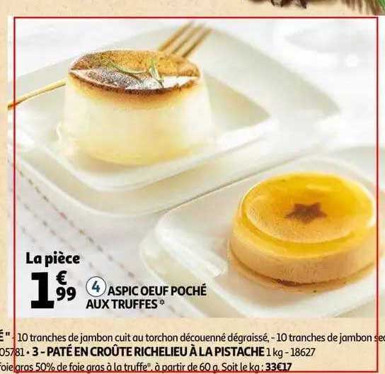 aspic oeuf poché aux truffes