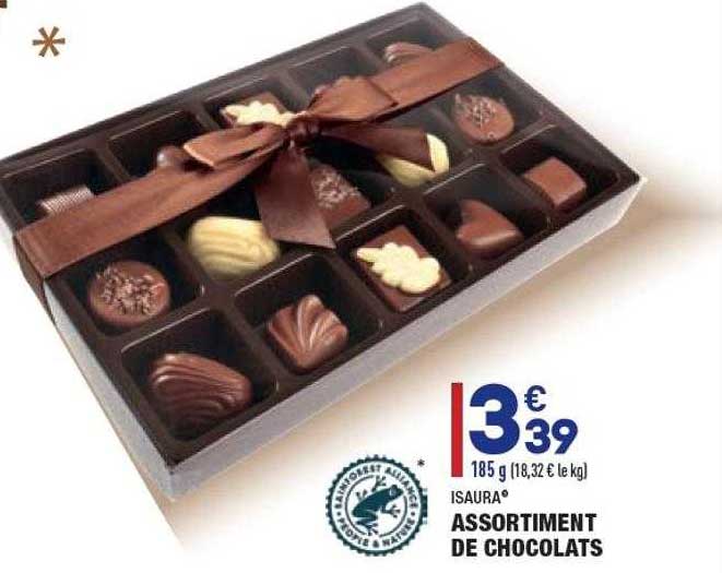 assortiment de chocolats isaura