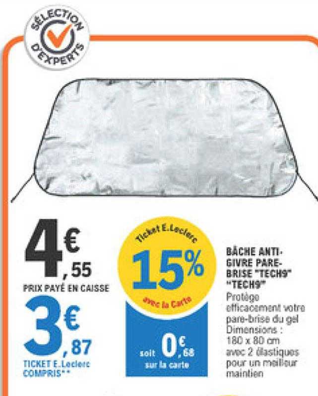 bâche anti-givre pare-brise "tech9"