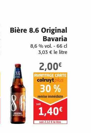 bière 8.6 original bavaria