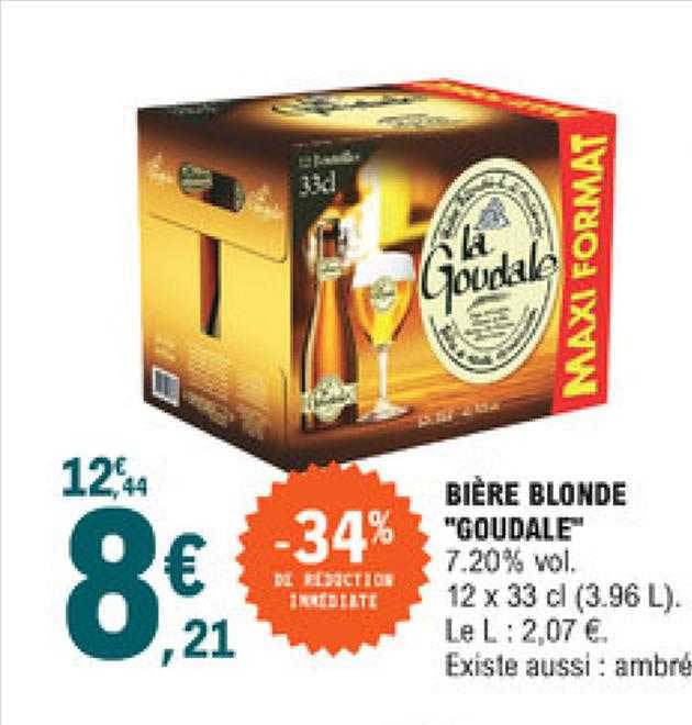 Bière Blonde "goudale"