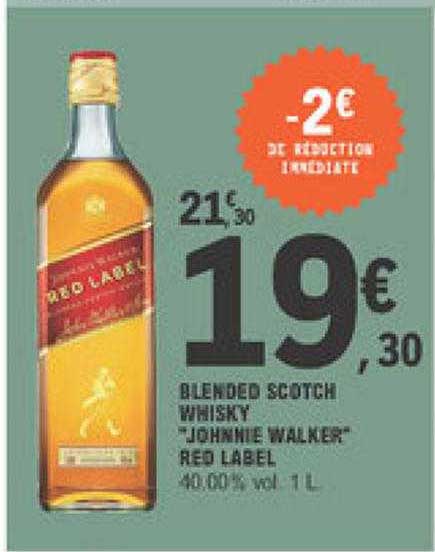 blended scotch whisky "johnnie walker" red label