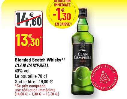 blended scotch whisky clan campbell