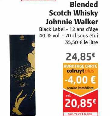 blended scotch whisky johnnie walker