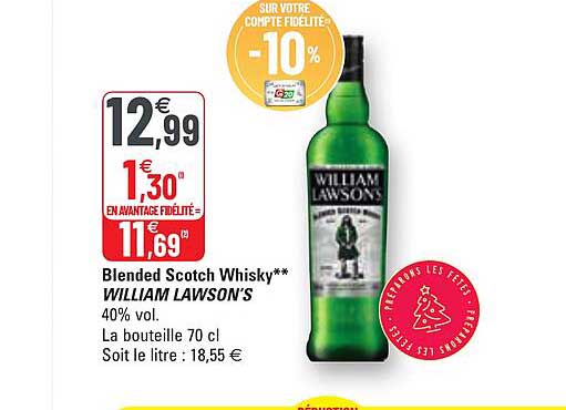 blended scotch whisky william lawson's