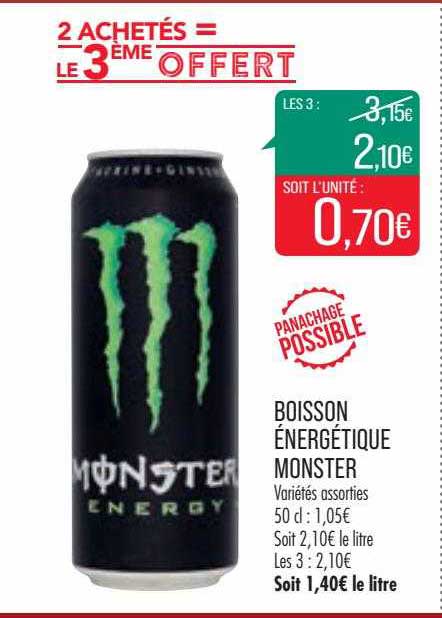 boisson énergétique monster