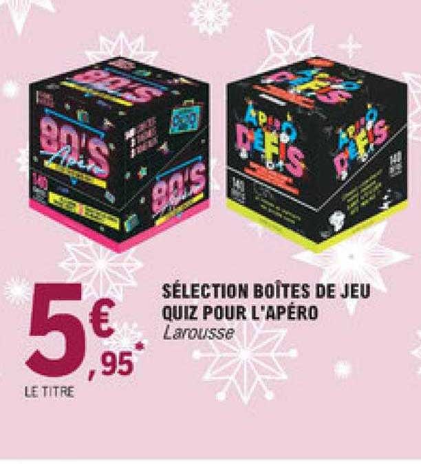 boîtes de jeu quiz pour l'apéro