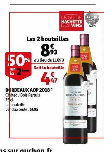 Bordeaux Aop 2018 Château Bois Pertuis