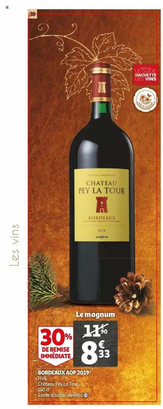 bordeaux aop 2019 hve château pey la tour