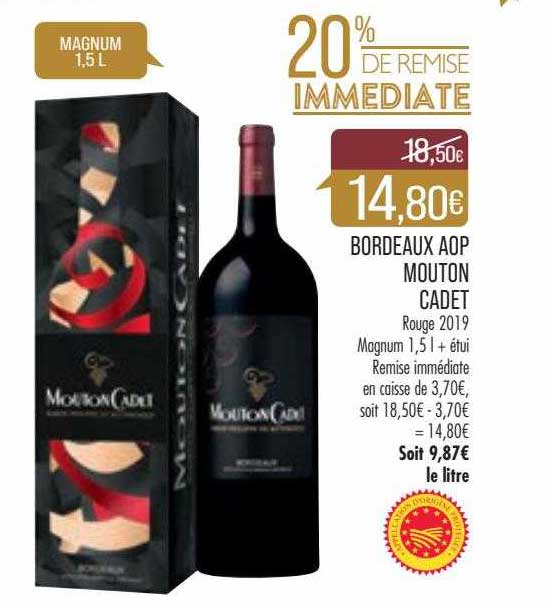 bordeaux aop mouton cadet