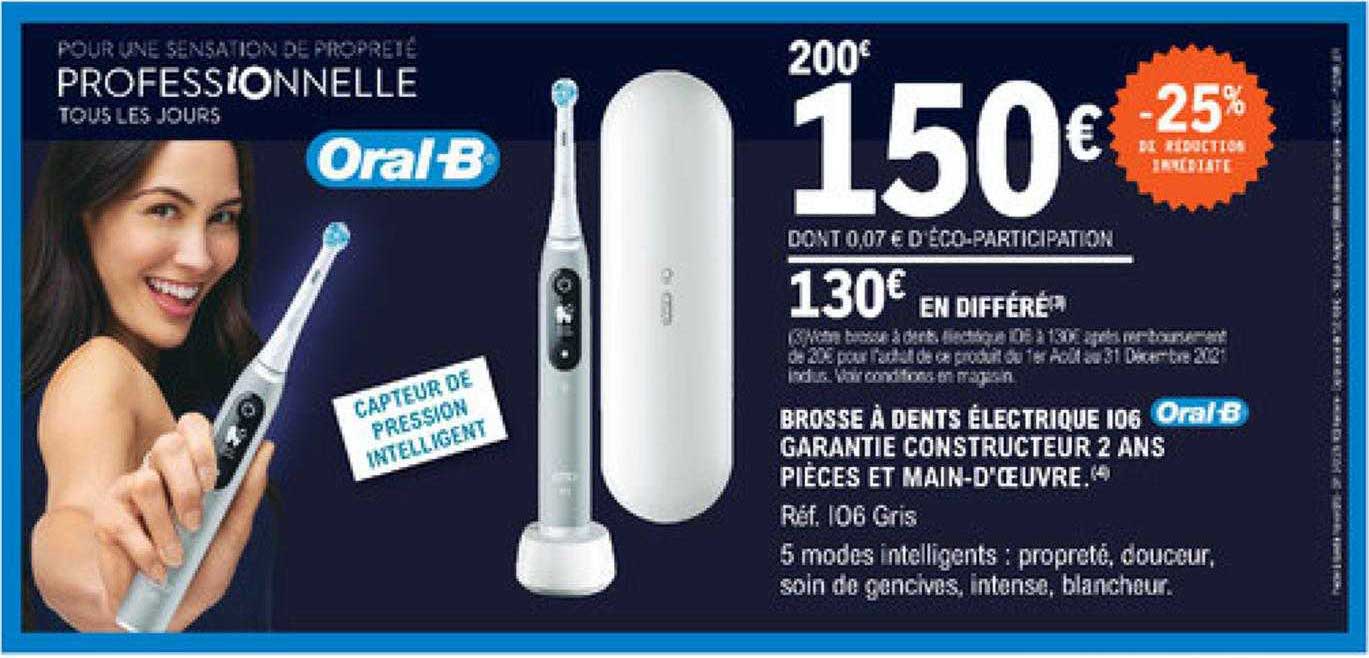 brosse à dents électrique 106 oral-b