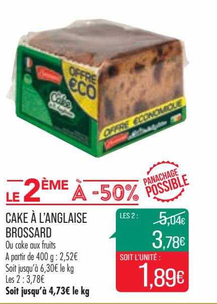 cake à l'anglaise brossard