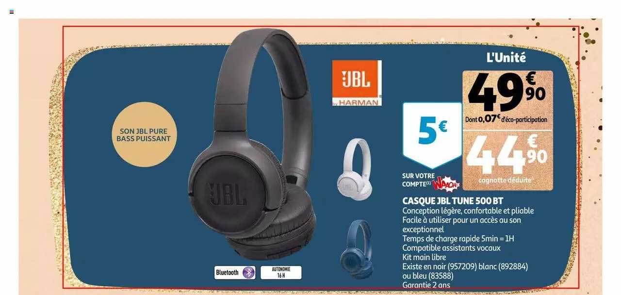 casque jbl tune 500 bt