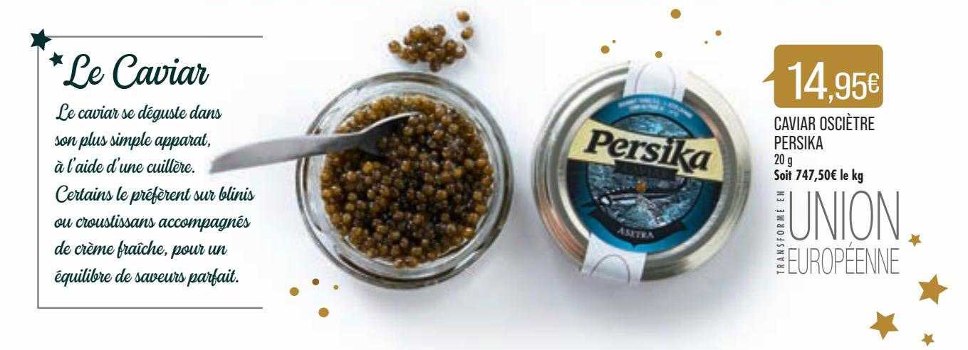 caviar osciètre persika