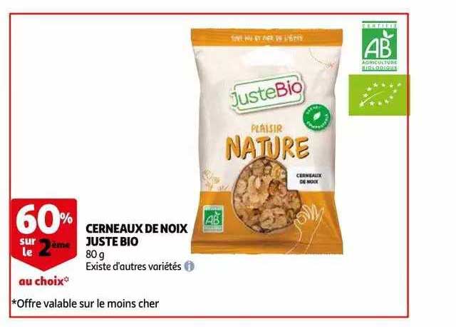 cerneaux de noix juste bio