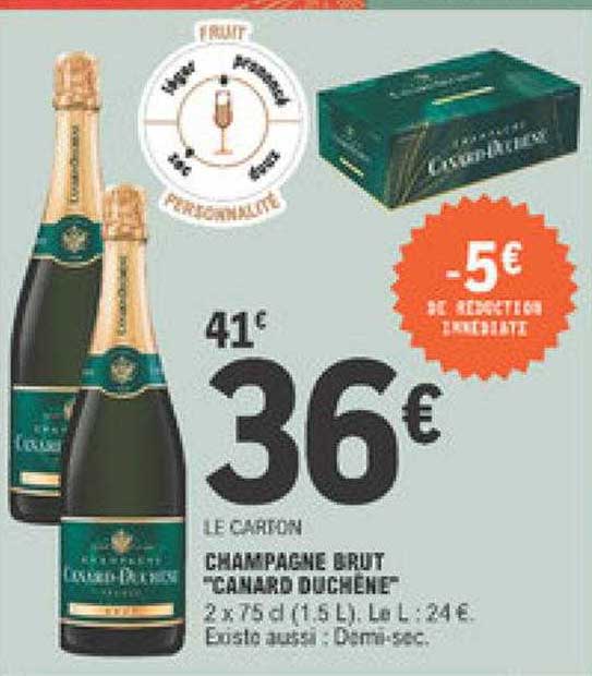champagne brut "canard duchêne"