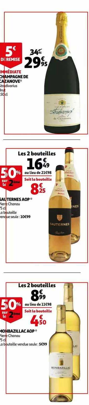 champagne de cazanove, sauternes aop pierre chanau