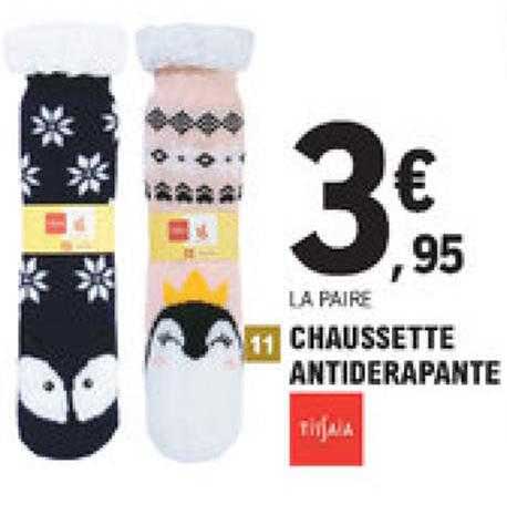 chaussette antidérapante