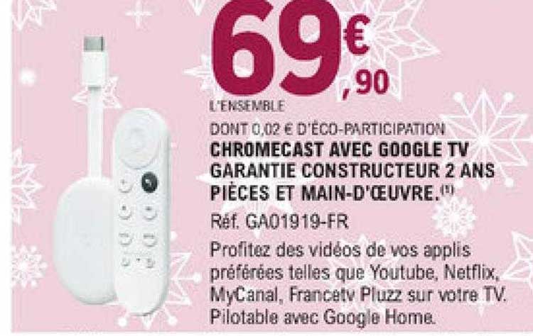 Chromecast Avec Google Tv