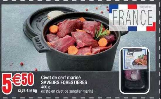 civet de cerf mariné saveurs forestières