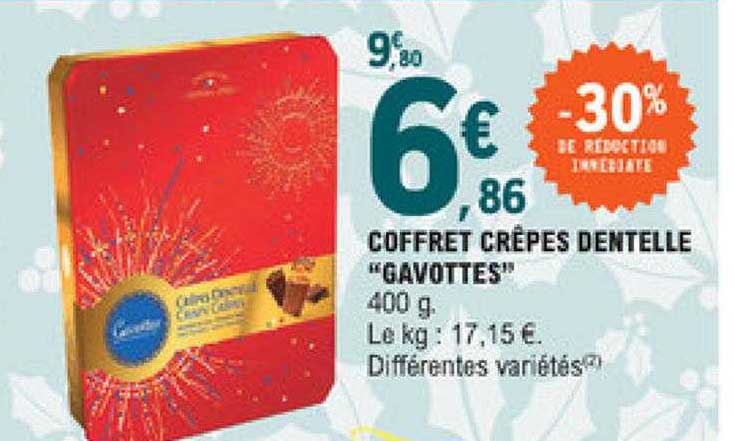 Coffret Crêpes Dentelle "gavottes"