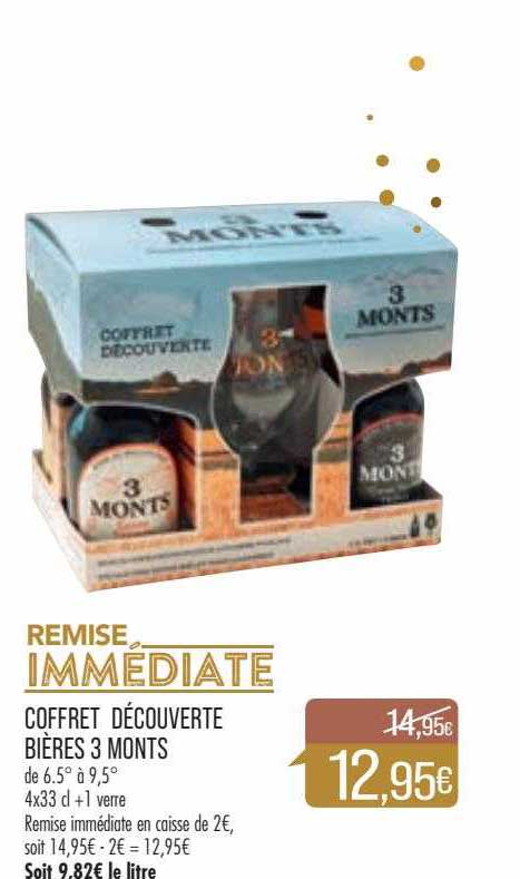 coffret découverte bières 3 monts