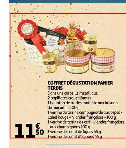 coffret dégustation panier terdis