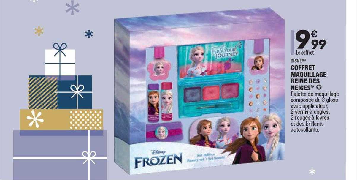 coffret maquillage reine des neiges disney