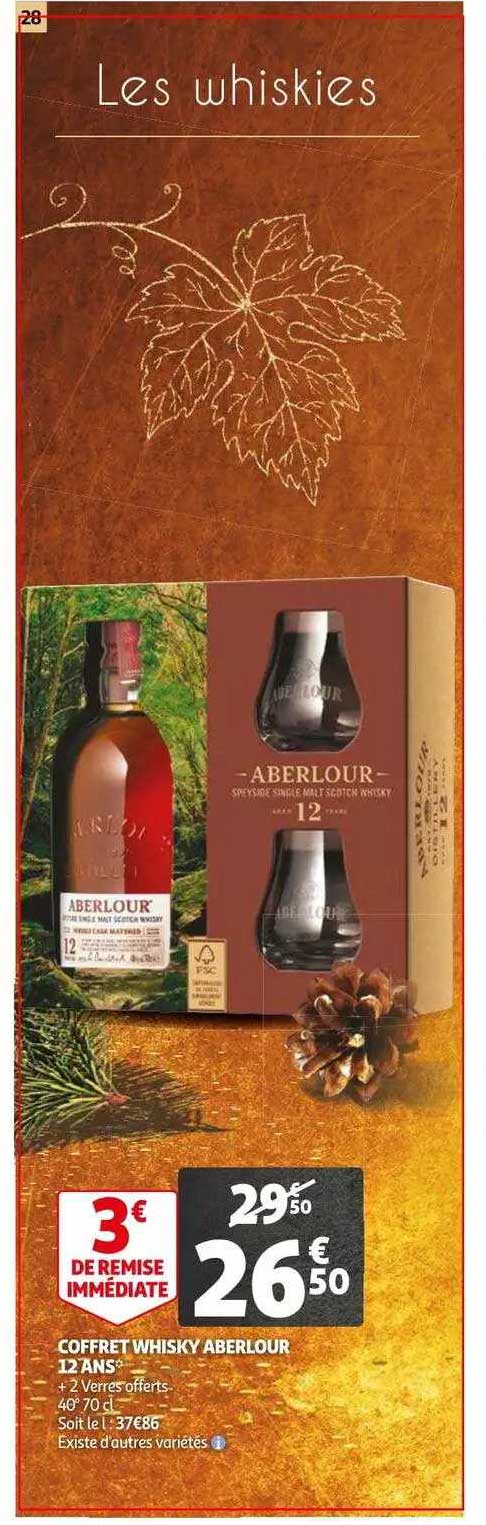 coffret whisky aberlour 12 ans