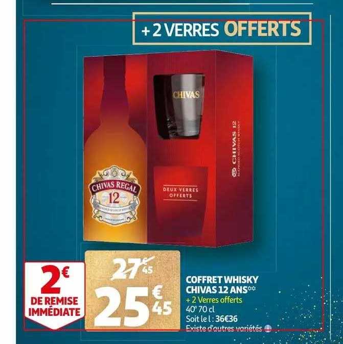 coffret whisky chivas 12 ans